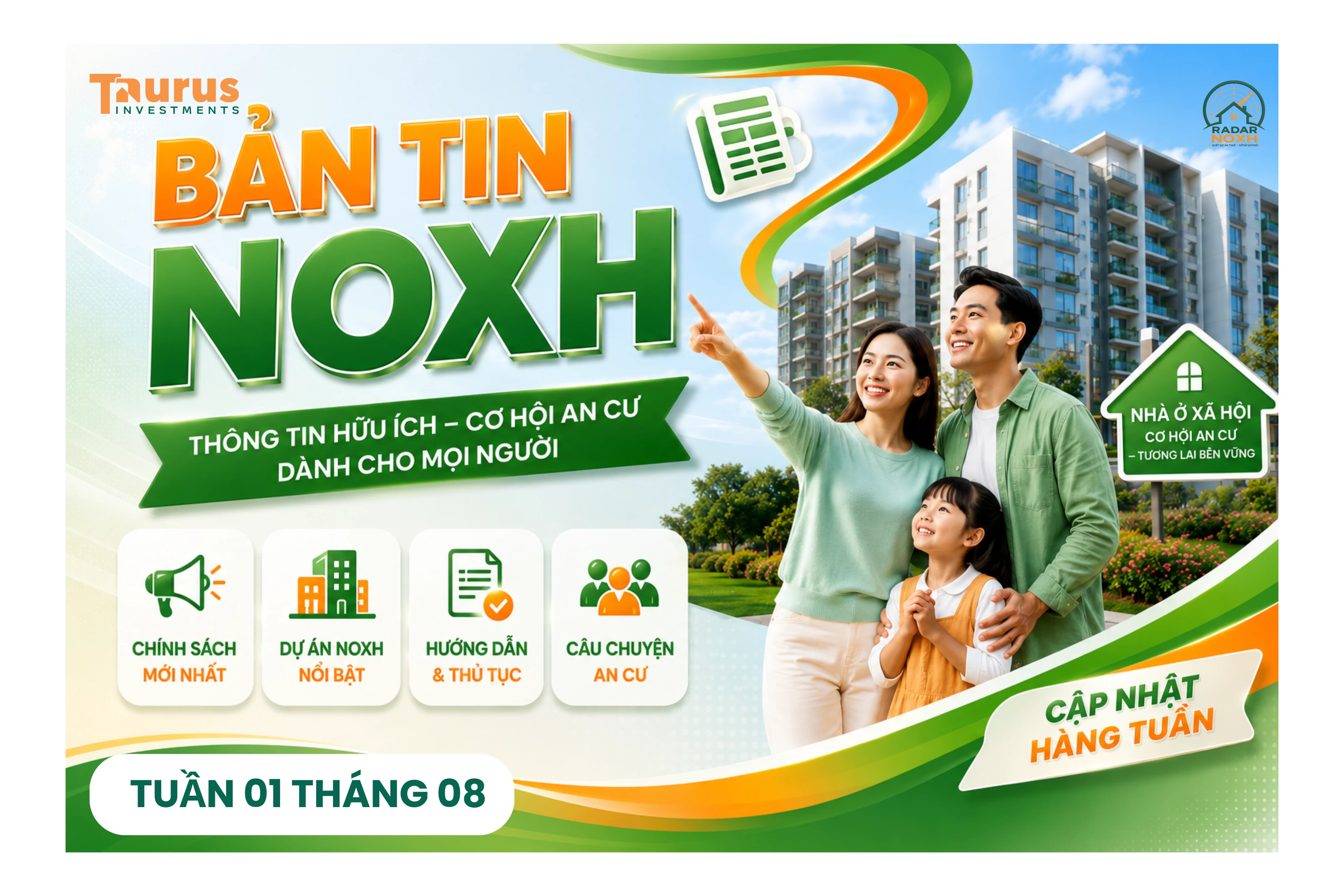 ĐIỂM TIN NHÀ Ở XÃ HỘI TUẦN 1 THÁNG 8 NĂM 2026