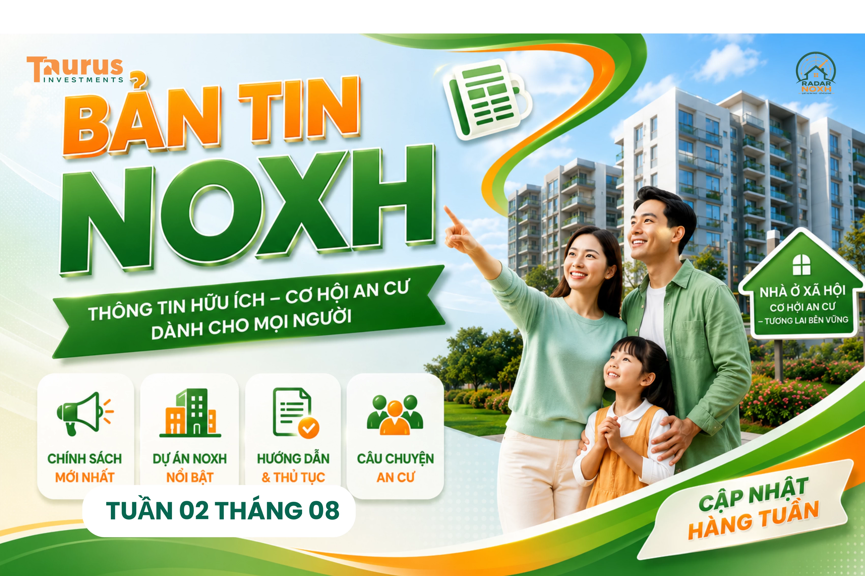 ĐIỂM TIN NHÀ Ở XÃ HỘI TUẦN 2 THÁNG 8 NĂM 2026