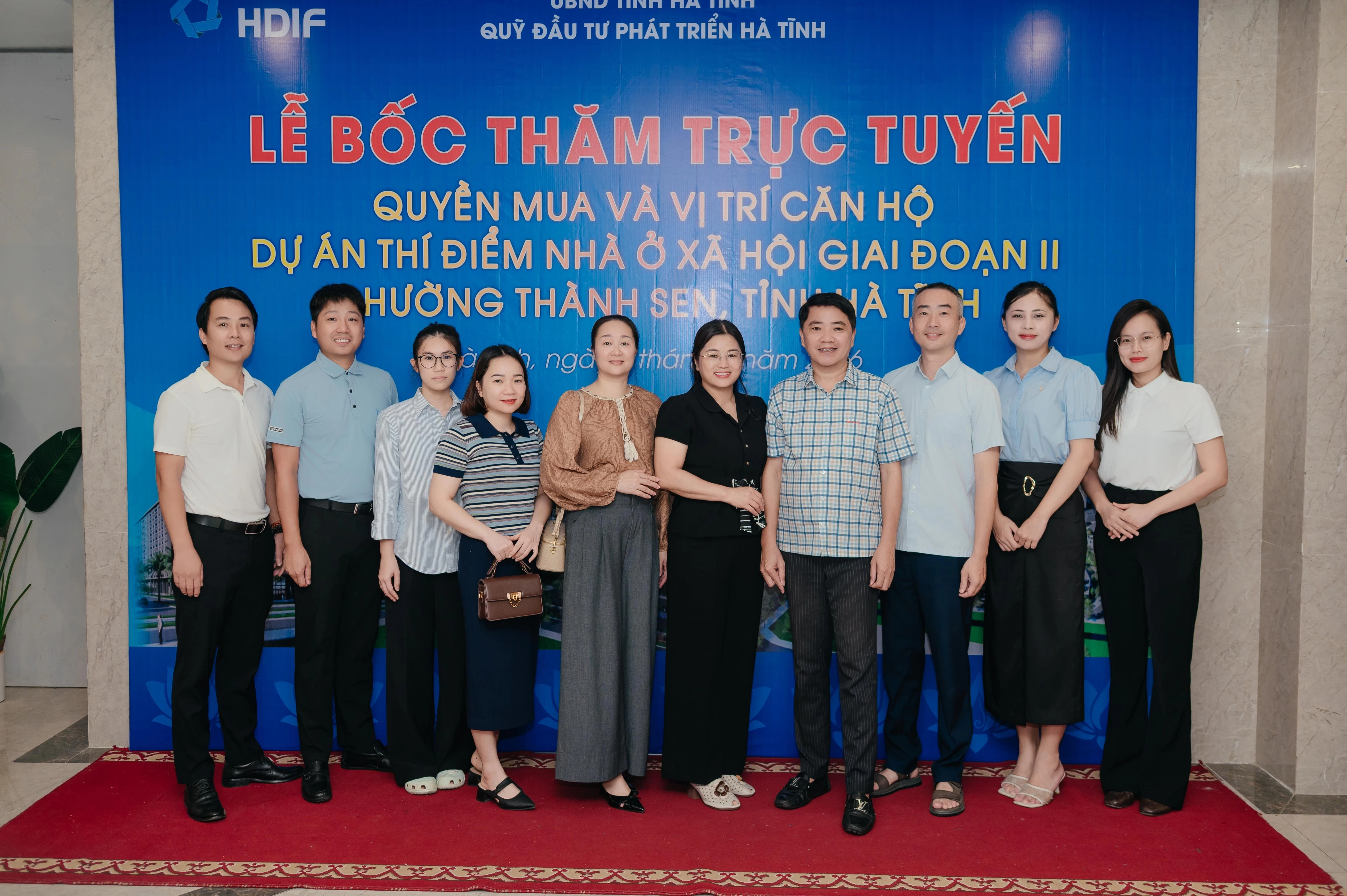 Taurus cùng NBDIF tham dự lễ bốc thăm trực tuyến nhà ở xã hội tại Hà Tĩnh, chuẩn bị cho dự án The HoaLu Residences